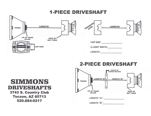 How to measure a driveshaft
